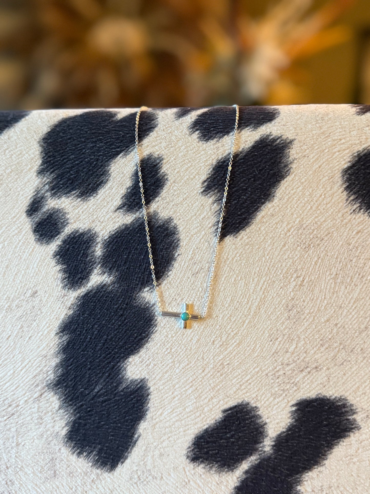 Turquoise Cross Necklace