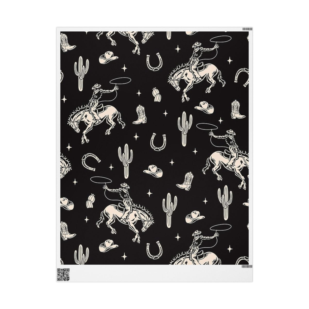 Western Cowboy Wrapping Paper
