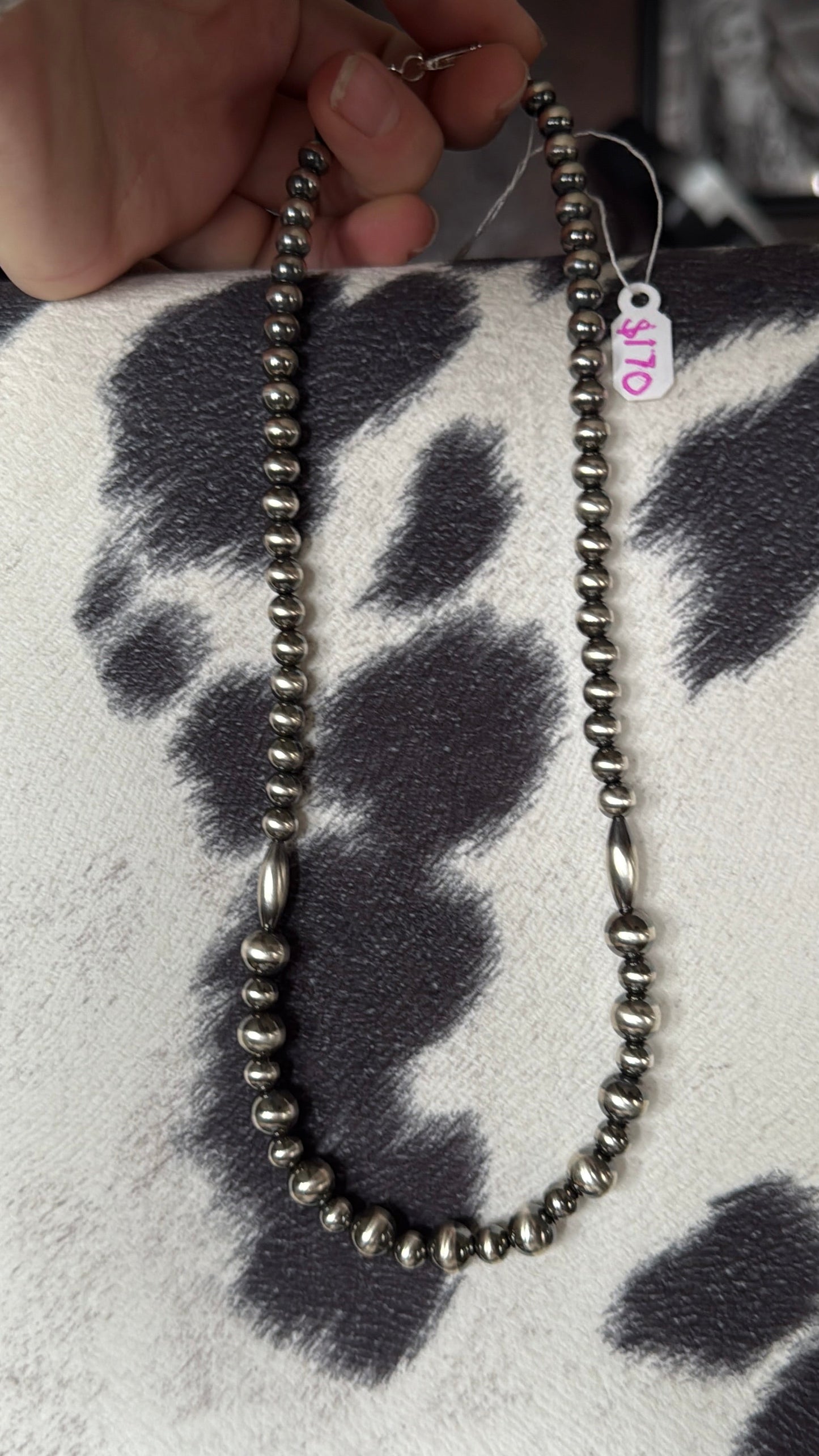 Authentic Navajo Pearl/Torpedo Necklace