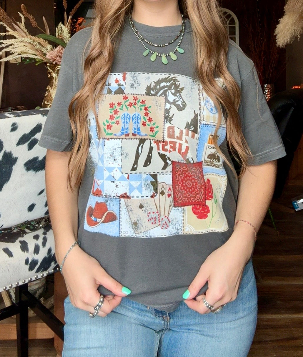 Patch Rodeo Western Graphic Tee