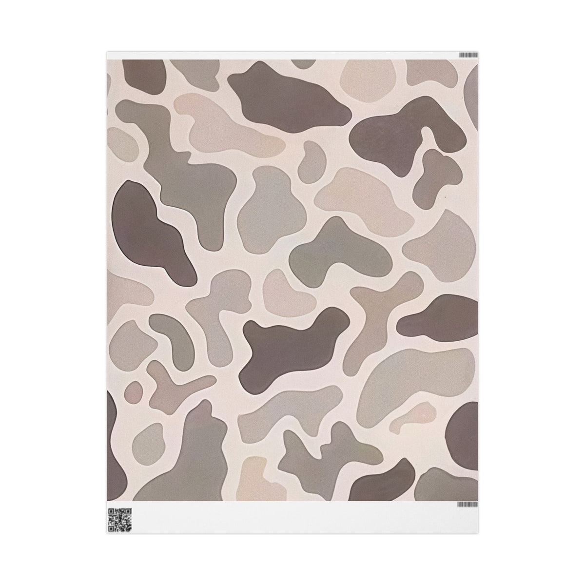 Neutral Camouflage Wrapping Paper