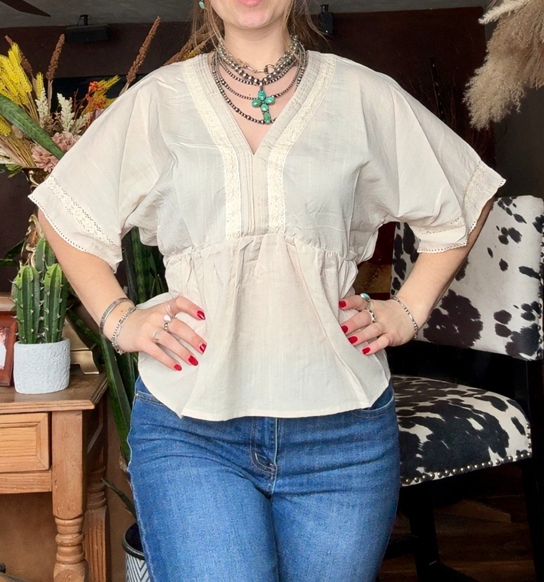 Ecru Top