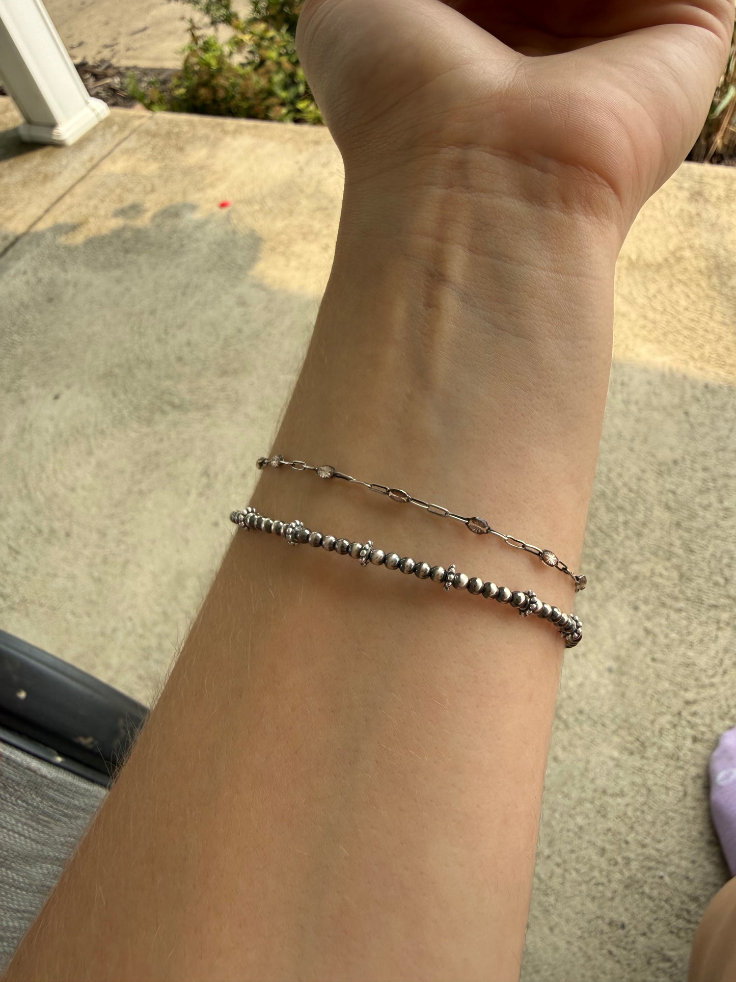 Navajo Pearl Flower Bracelet