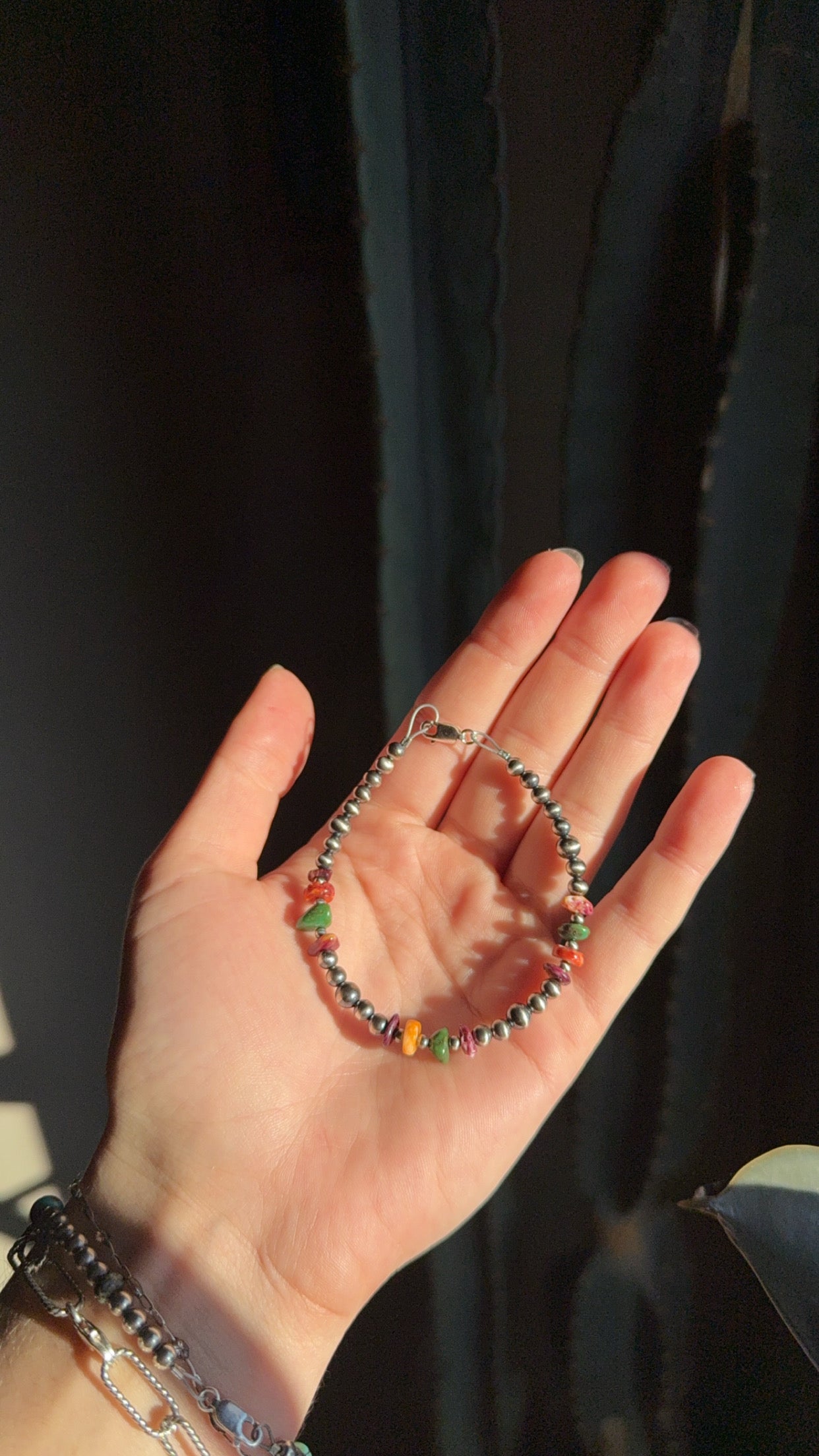 Navajo pearl/Spiny oyster/Turquoise Bracelet